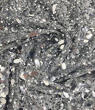 Пайетки на бархате серые\серебро с каплей